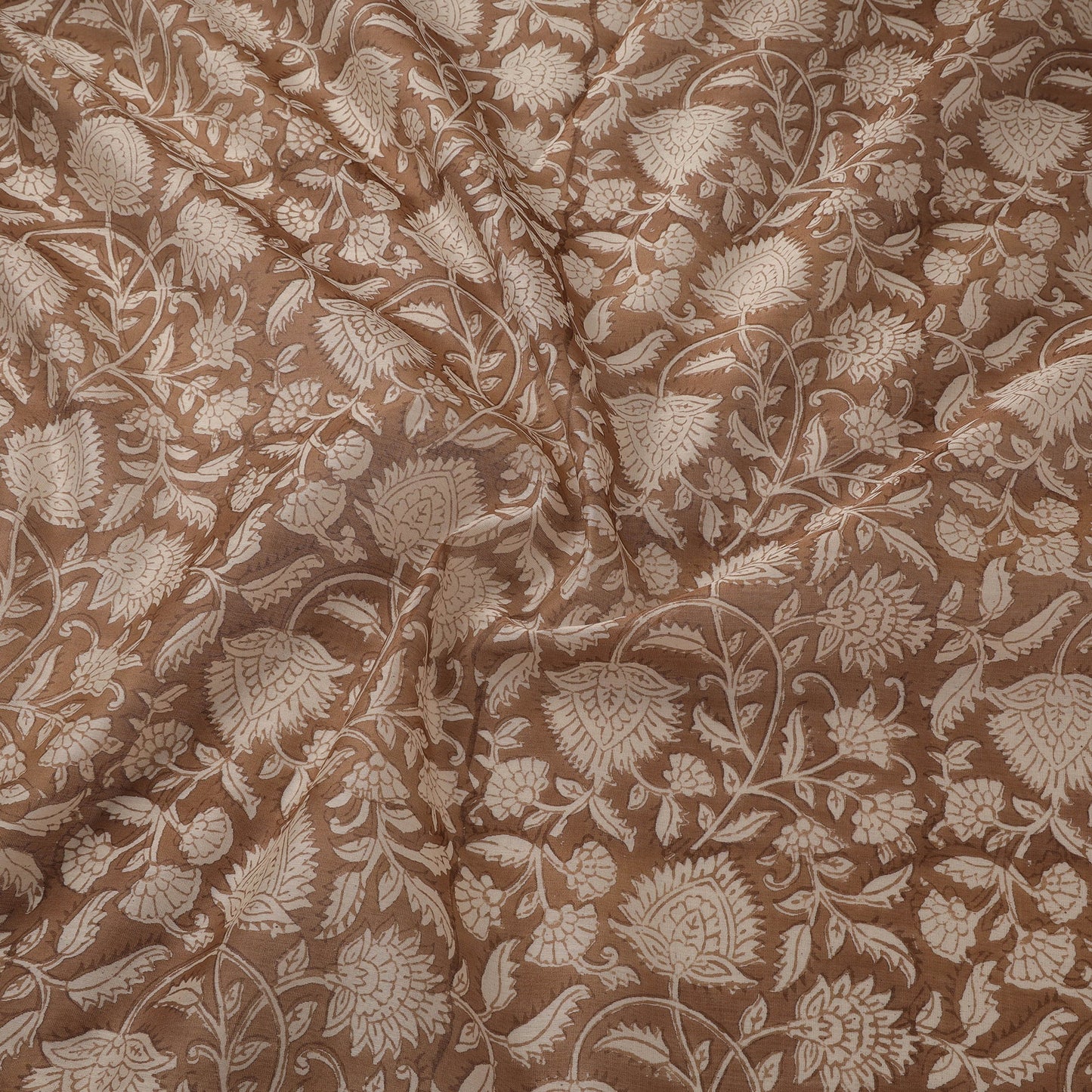 Handloom chanderi silk hand sanganeri fabric 08