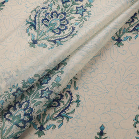 Handloom chanderi silk hand sanganeri fabric 09