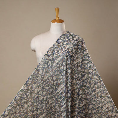 Handloom chanderi silk hand sanganeri fabric 12