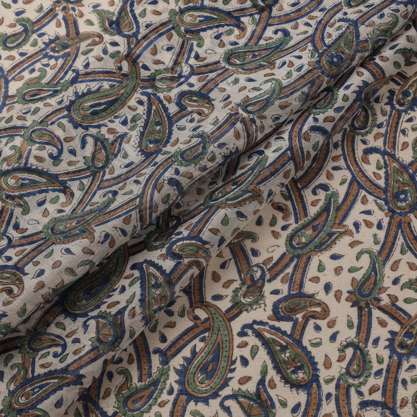 Handloom chanderi silk hand sanganeri fabric 12