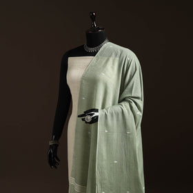 Handloom cotton burdwan jamdani dupatta 13 - handcrafted