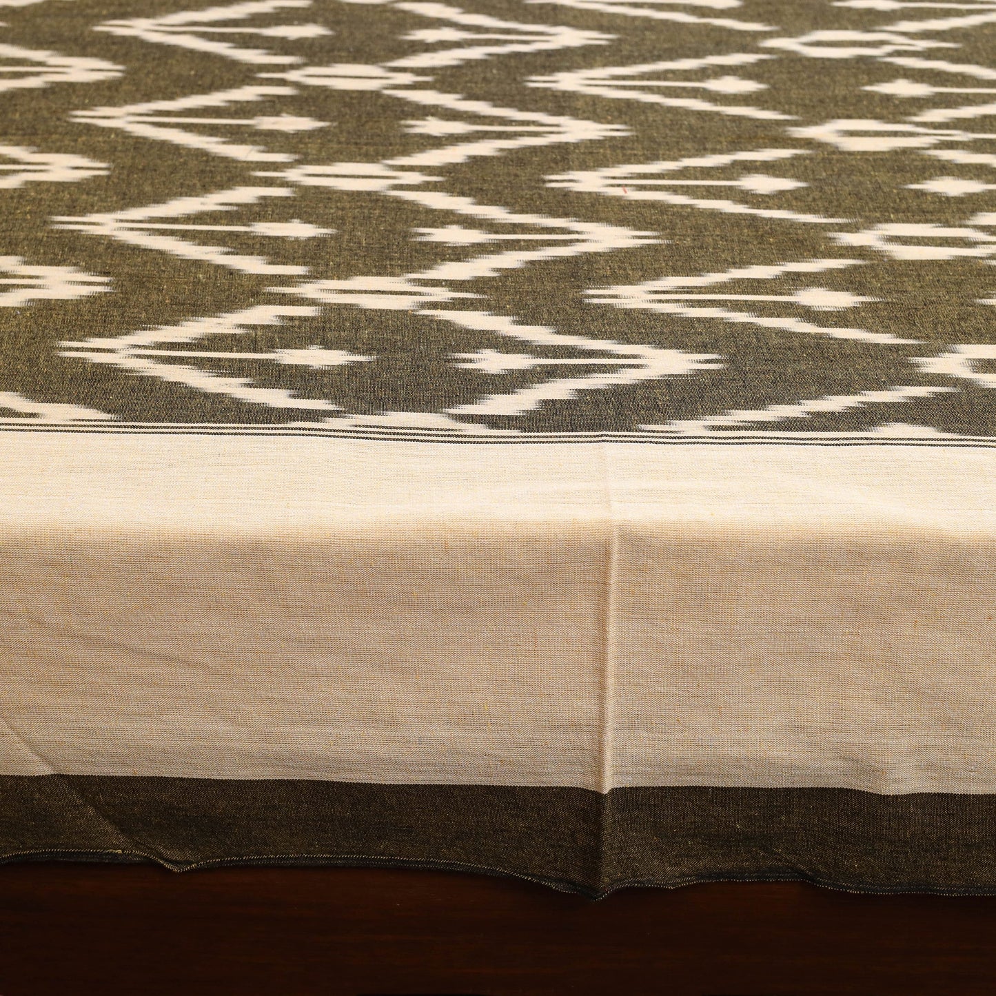 Handloom cotton double pochampally ikat bed sheet set (108