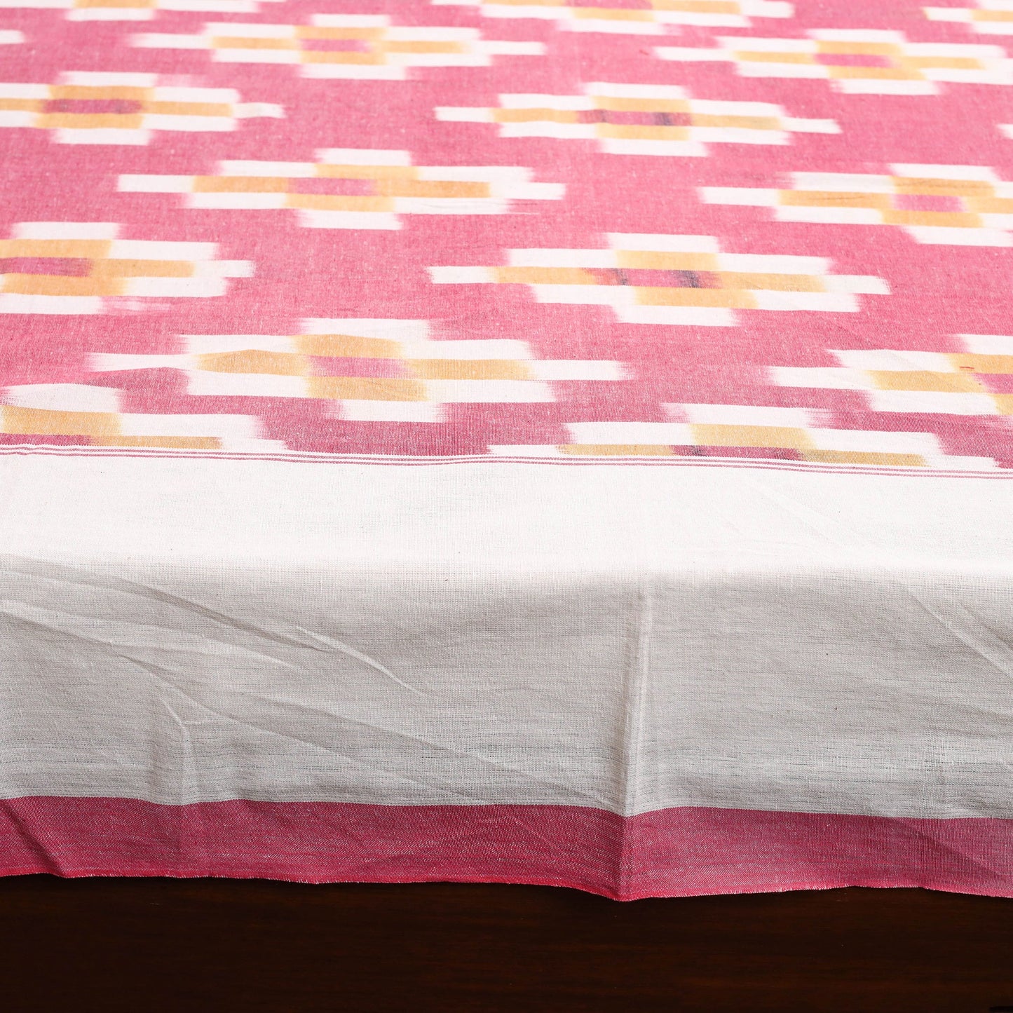Handloom cotton double pochampally ikat bed sheet set (108