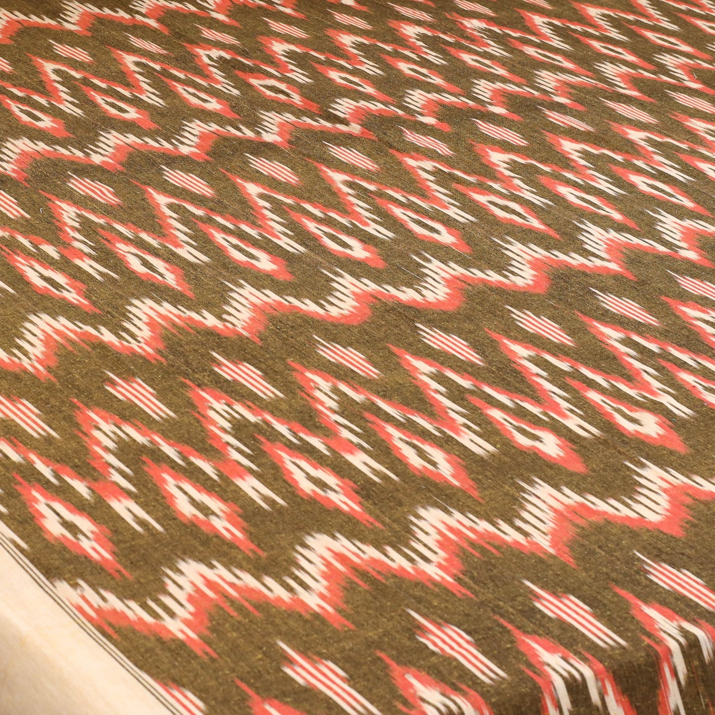 Handloom cotton double pochampally ikat bed sheet set (108