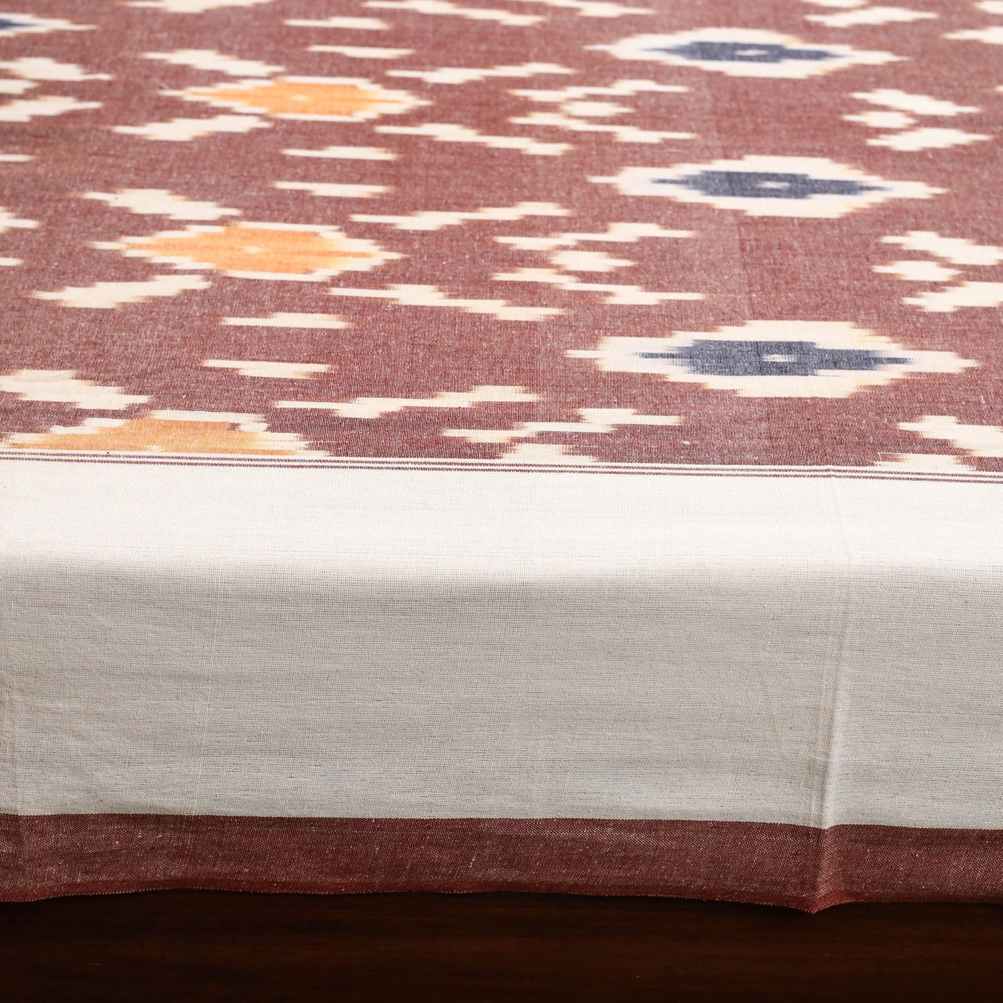 Handloom cotton double pochampally ikat bed sheet set (108