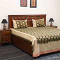 Handloom cotton double pochampally ikat bed sheet set (108