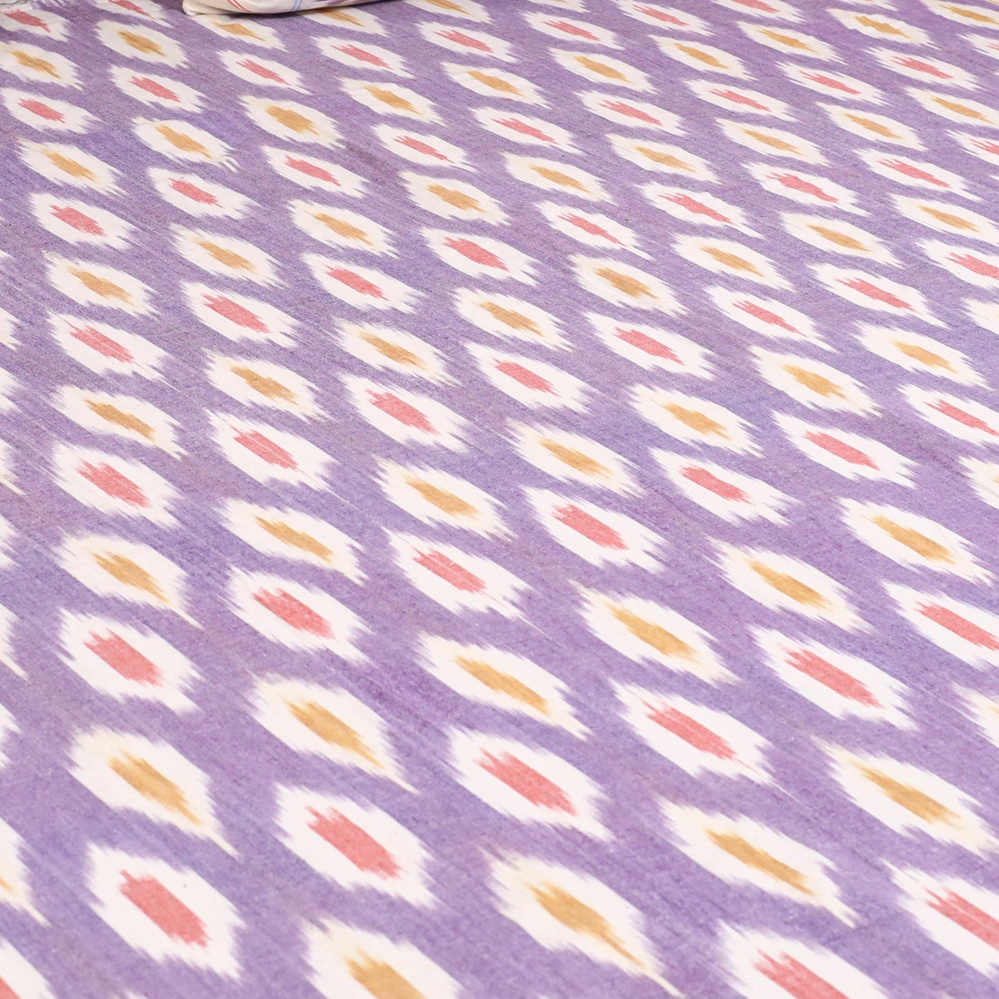 Handloom cotton double pochampally ikat bed sheet set (108