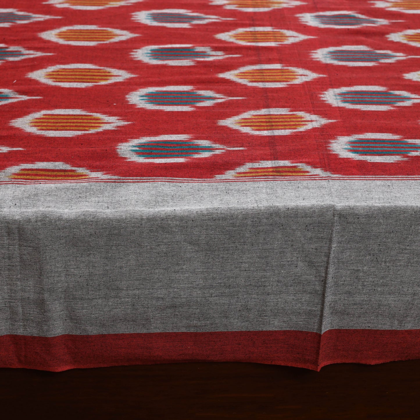 Handloom cotton double pochampally ikat bed sheet set (108