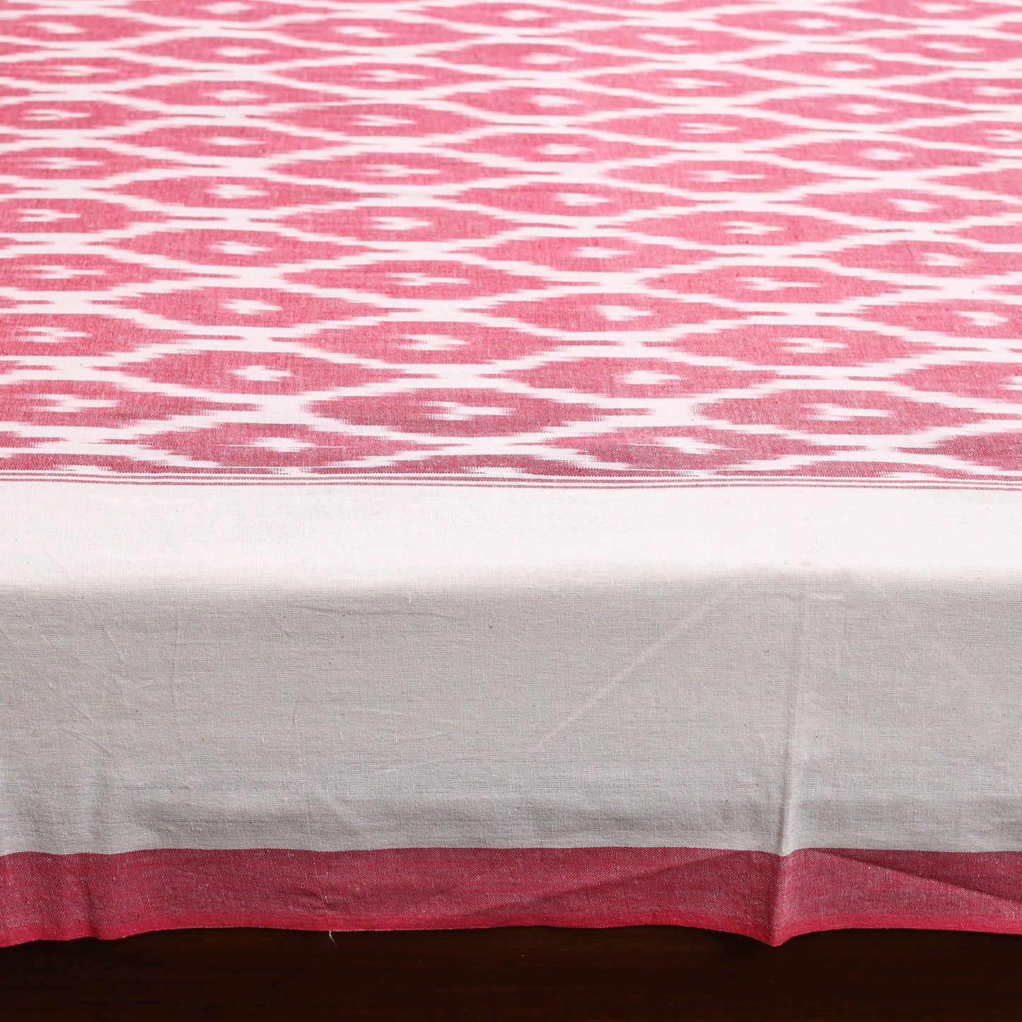 Handloom cotton double pochampally ikat bed sheet set (108