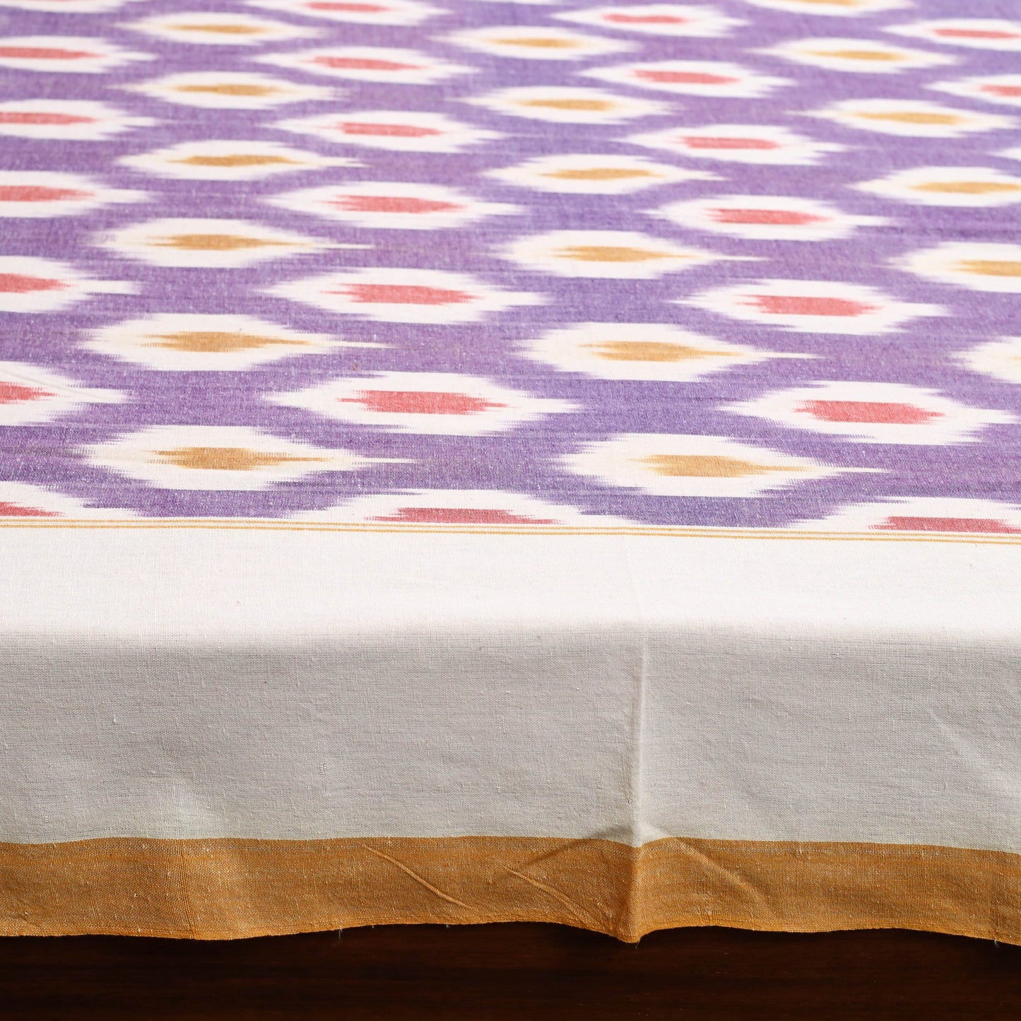 Handloom cotton double pochampally ikat bed sheet set (108