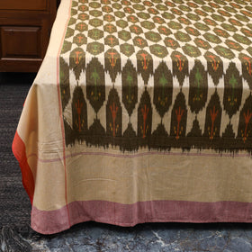 Handloom cotton double pochampally ikat bed sheet set (108