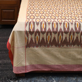 Handloom cotton double pochampally ikat bed sheet set (108