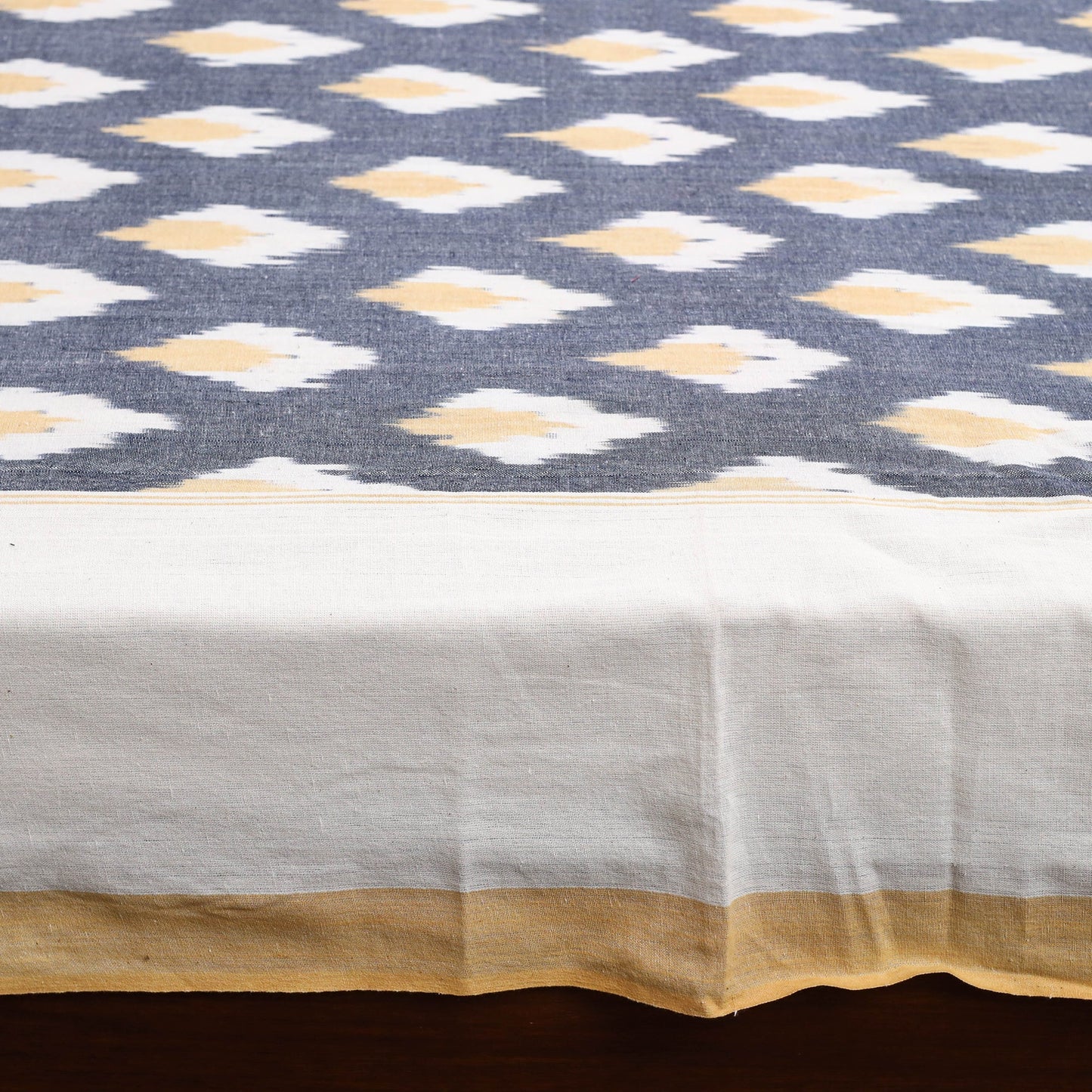 Handloom cotton double pochampally ikat bed sheet set (108