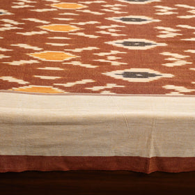 Handloom cotton double pochampally ikat bed sheet set (108