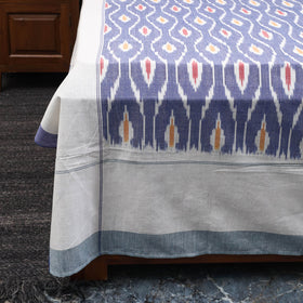 Handloom cotton double pochampally ikat bed sheet set (108
