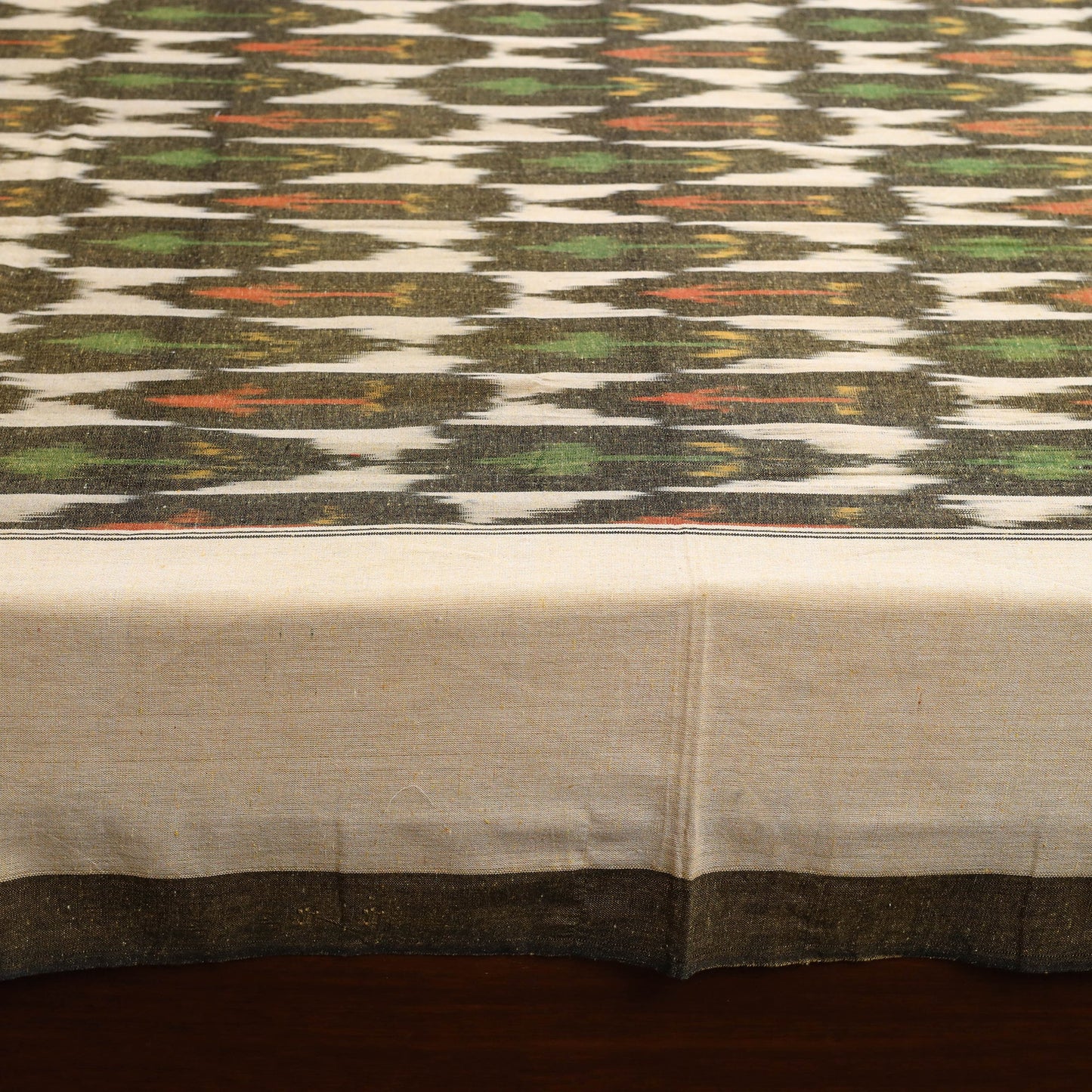 Handloom cotton double pochampally ikat bed sheet set (108