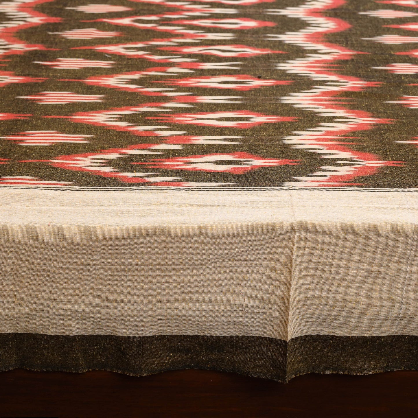 Handloom cotton double pochampally ikat bed sheet set (108