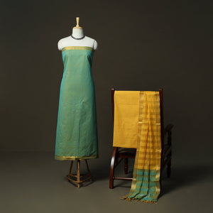 Handloom cotton mangalagiri 3pc unstitched dress material