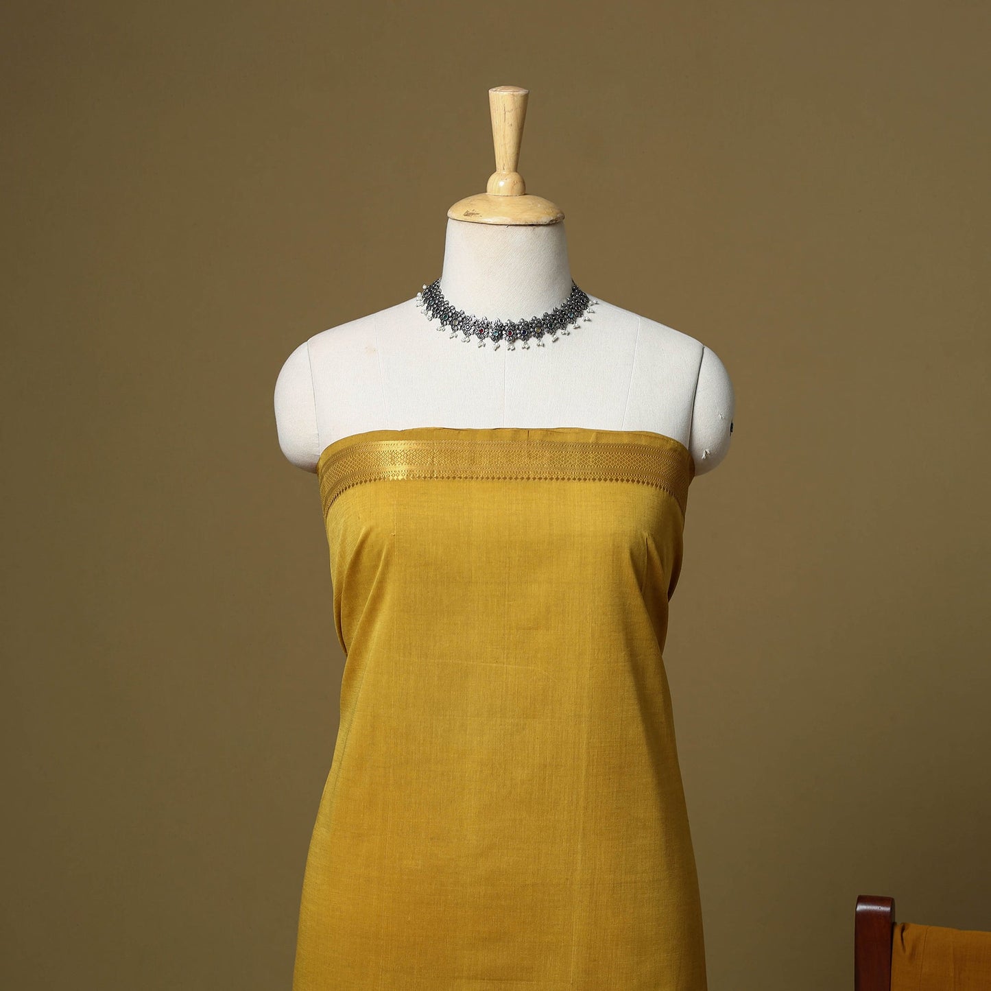 Handloom cotton mangalagiri 3pc unstitched dress material