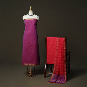 Handloom cotton mangalagiri 3pc unstitched dress material