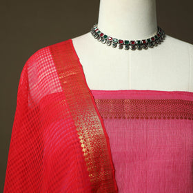 Handloom cotton mangalagiri 3pc unstitched dress material