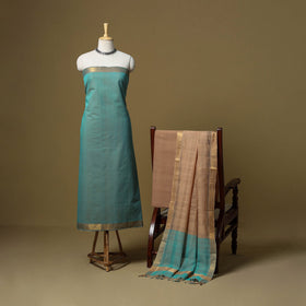 Handloom cotton mangalagiri 3pc unstitched dress material