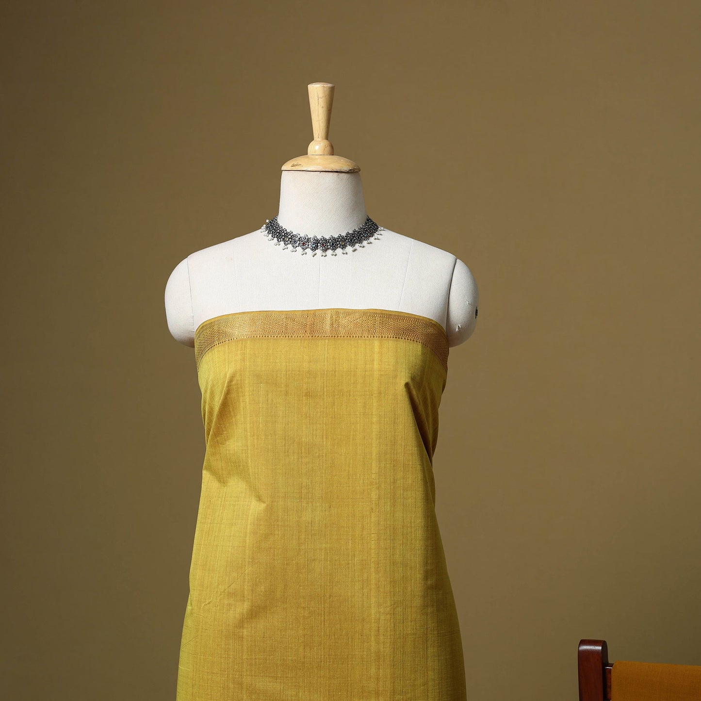 Handloom cotton mangalagiri 3pc unstitched dress material