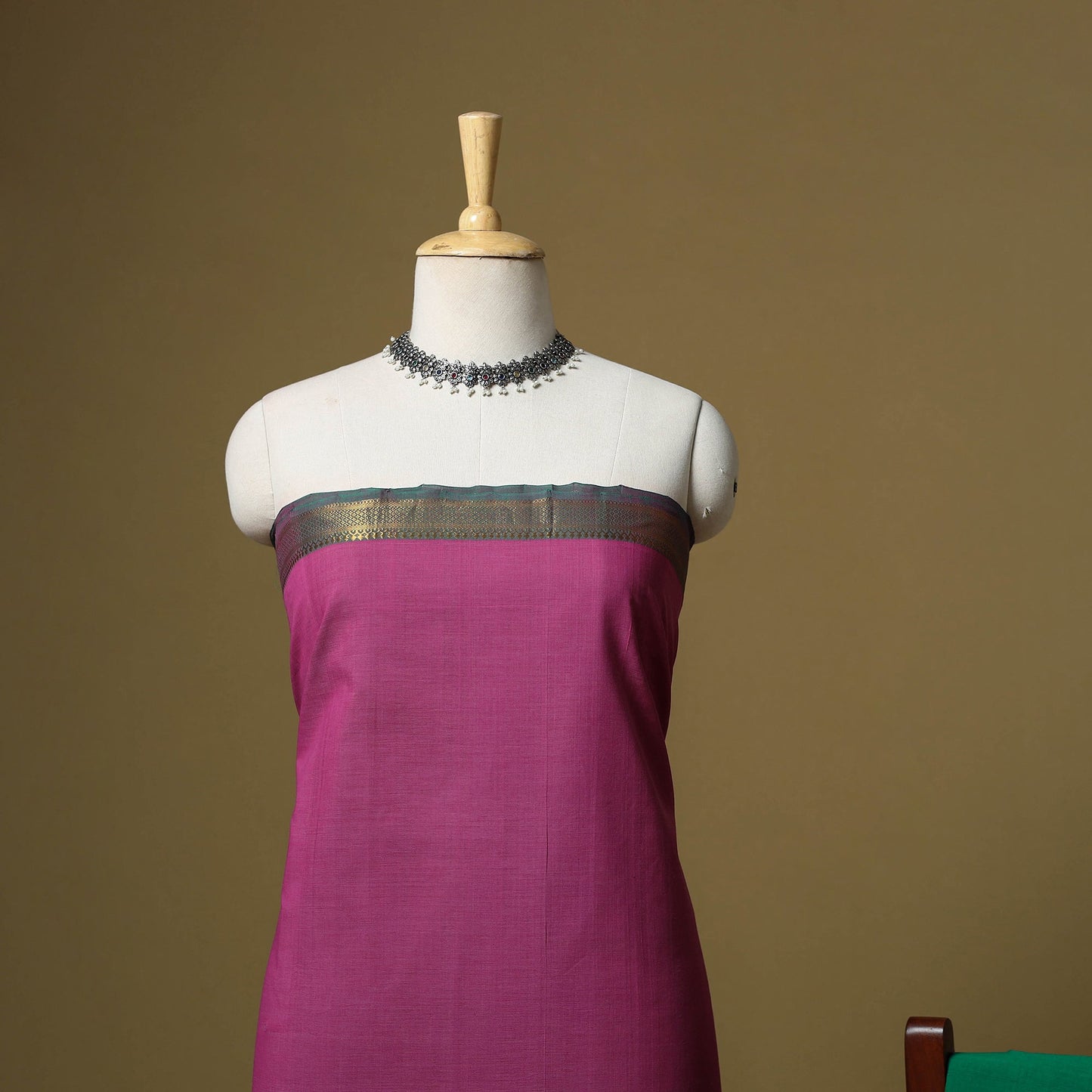 Handloom cotton mangalagiri 3pc unstitched dress material