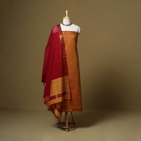 Handloom cotton mangalagiri 3pc unstitched dress material