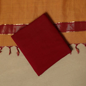 Handloom cotton mangalagiri 3pc unstitched dress material