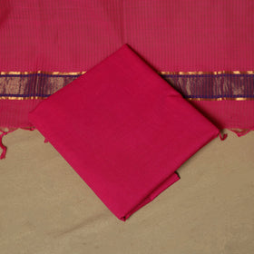 Handloom cotton mangalagiri 3pc unstitched dress material