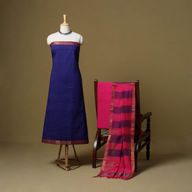 Handloom cotton mangalagiri 3pc unstitched dress material