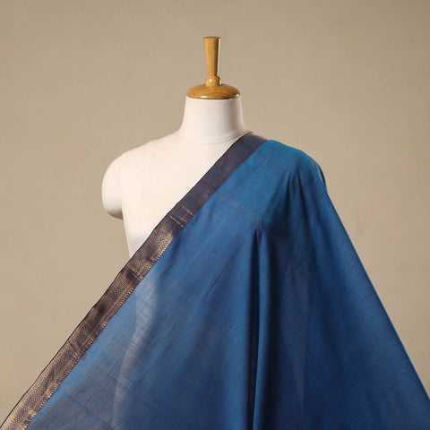 Handloom cotton mangalagiri fabric with zari border 01