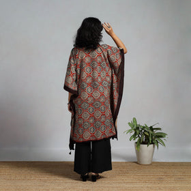 Handloom cotton natural dyed medium kaftan 01 - handcrafted