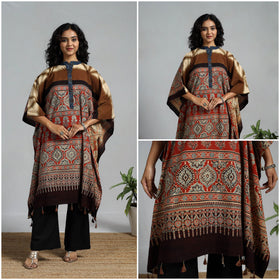 Handloom cotton natural dyed medium kaftan 02 - handcrafted