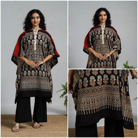 Handloom cotton natural dyed medium kaftan 03 - handcrafted