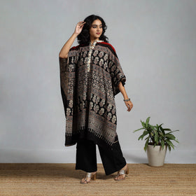 Handloom cotton natural dyed medium kaftan 03 - handcrafted
