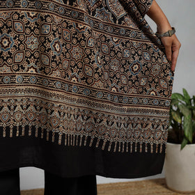 Handloom cotton natural dyed medium kaftan 04 - handcrafted