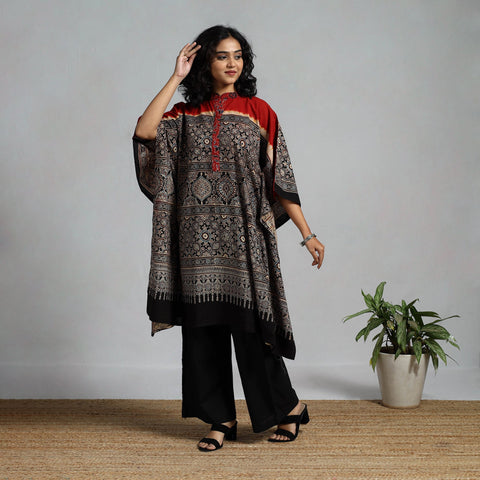 Handloom cotton natural dyed medium kaftan 04 - handcrafted
