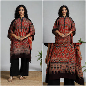 Handloom cotton natural dyed medium kaftan 06 - handcrafted