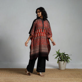 Handloom cotton natural dyed medium kaftan 06 - handcrafted