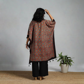 Handloom cotton natural dyed medium kaftan 09 - handcrafted