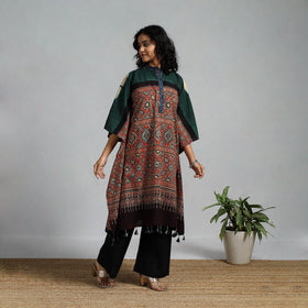 Handloom cotton natural dyed medium kaftan 09 - handcrafted