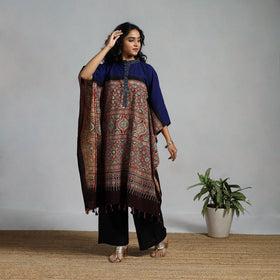 Handloom cotton natural dyed medium kaftan 10 - handcrafted