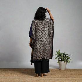 Handloom cotton natural dyed medium kaftan 11 - handcrafted