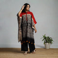 Handloom cotton natural dyed medium kaftan 13 - handcrafted