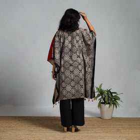 Handloom cotton natural dyed medium kaftan 13 - handcrafted
