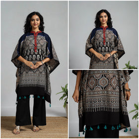 Handloom cotton natural dyed medium kaftan 17 - handcrafted