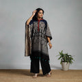 Handloom cotton natural dyed medium kaftan 17 - handcrafted
