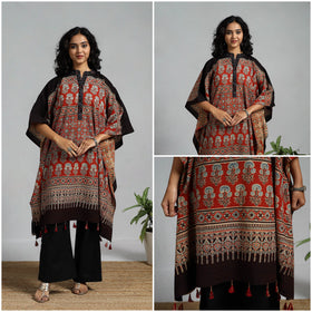 Handloom cotton natural dyed medium kaftan 18 - handcrafted